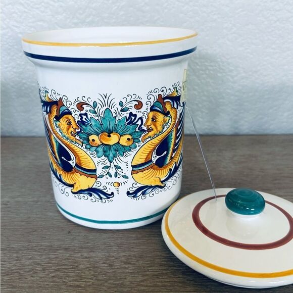 Ceramica Nova Deruta Raffaellesco Lidded Kitchen Storage Canister Jar - Picture 2 of 5